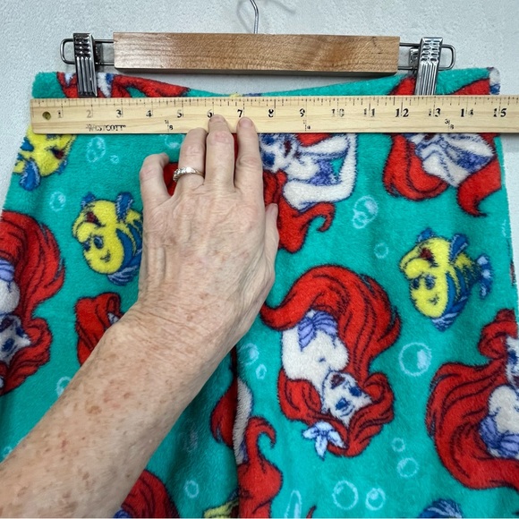 Disney Fleece Little Mermaid Ariel Pajamas Set Sz Small Blue - Picture 14 of 16
